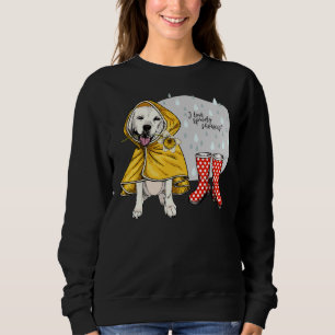 I Liebe Frühlingsduschen White Labrador Retriever Sweatshirt