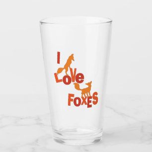 I Liebe-Füchse Glas