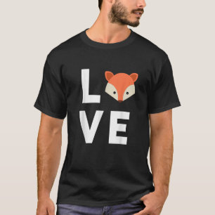 I Liebe Füchse Niedlich Fox Funny Fox Liebe Tierge T-Shirt