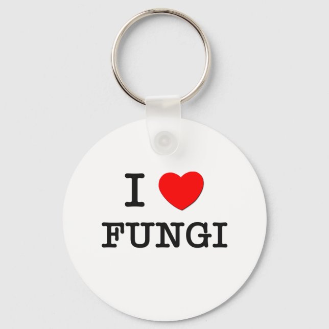 I Liebe Fungi Schlüsselanhänger (Vorderseite)