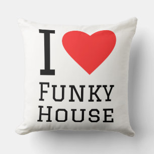 I Liebe Funky House Kissen
