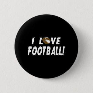 I Liebe Fußball für Männer Frauenfußball Geschenk Button