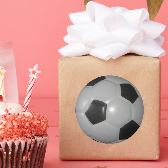 I Liebe Fußball (Fußball) Runder Aufkleber (Party)