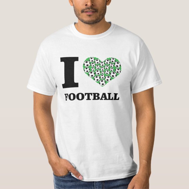 I Liebe Fußball / Fußball T-Shirt (Vorderseite)
