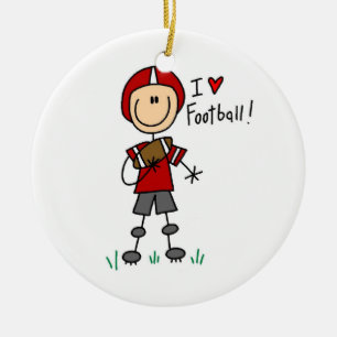 I Liebe-Fußball Keramikornament