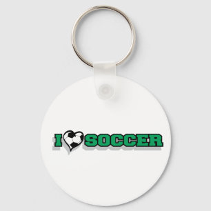 I Liebe-Fußball Schlüsselanhänger