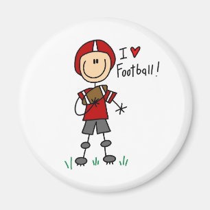I Liebe-Fußball-T-Shirts und Geschenke Magnet