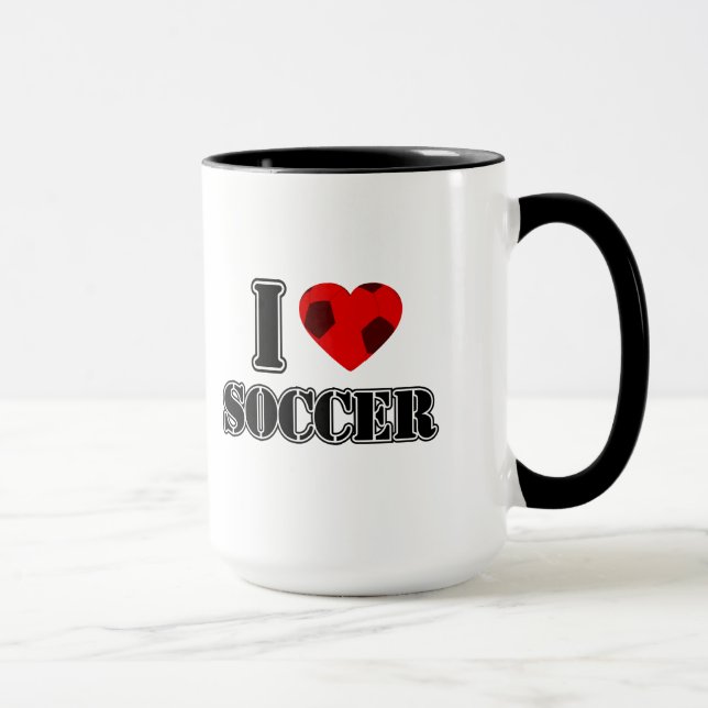 I Liebe Fußball - Tasse (Rechts)