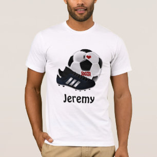 I Liebe Fußball-Vorlage T-Shirt