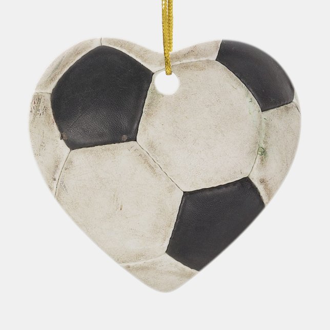 I Liebe Fußball Weihnachtsbaum Ornament Geschenk I (Vorne)
