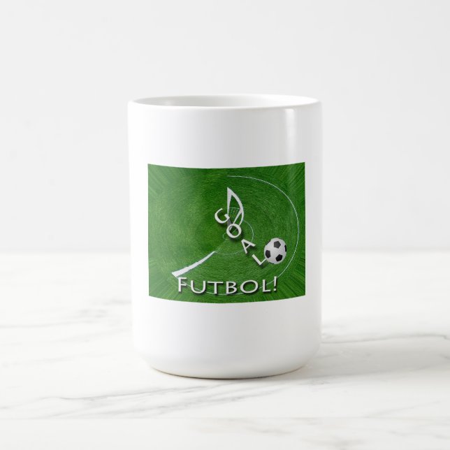 I Liebe Futbol Soccer individuell anpassbar Tasse (Mittel)