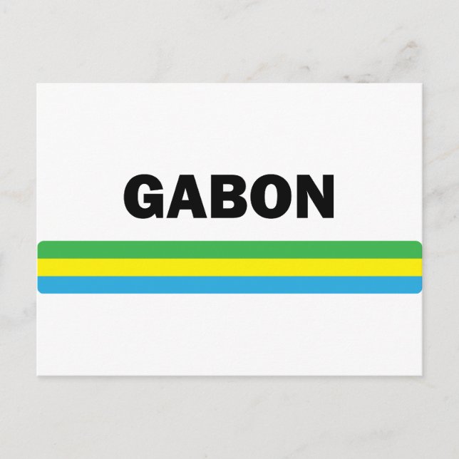I Liebe Gabon Postkarte (Vorderseite)
