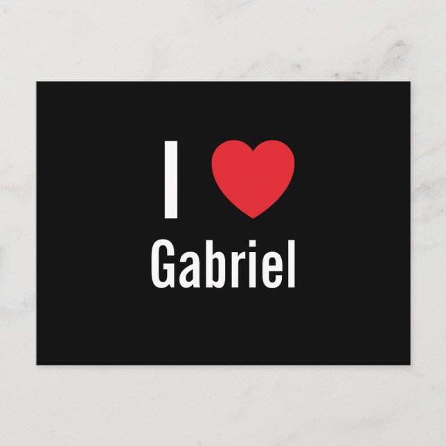 I Liebe Gabriel Postkarte (Vorderseite)