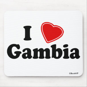 I Liebe Gambia Mousepad