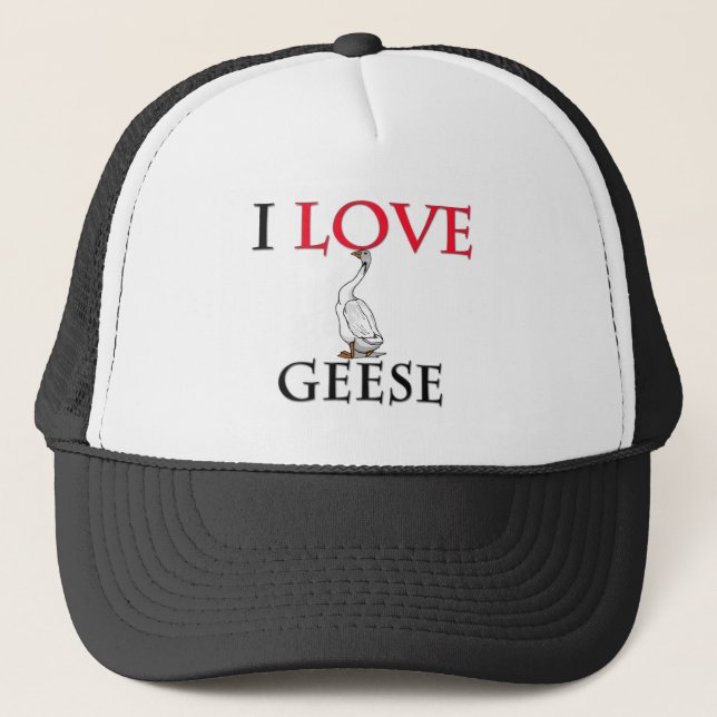 I Liebe-Gänse Truckerkappe (Vorderseite)