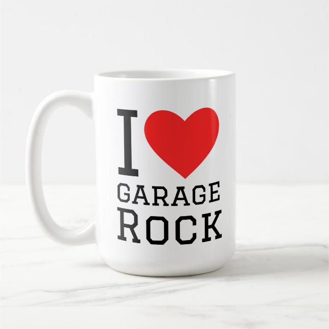 I Liebe Garage Rock Kaffeetasse (Links)