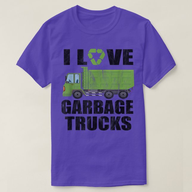 I Liebe Garbage Trucks 982 T-Shirt (Design vorne)