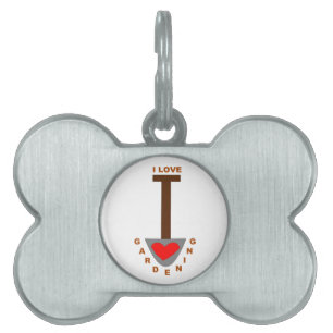 I Liebe Garening Spade Tag Tiermarke