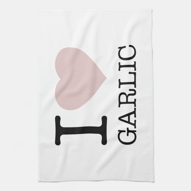 I LIEBE GARLIC GESCHIRRTUCH (Vertikal)