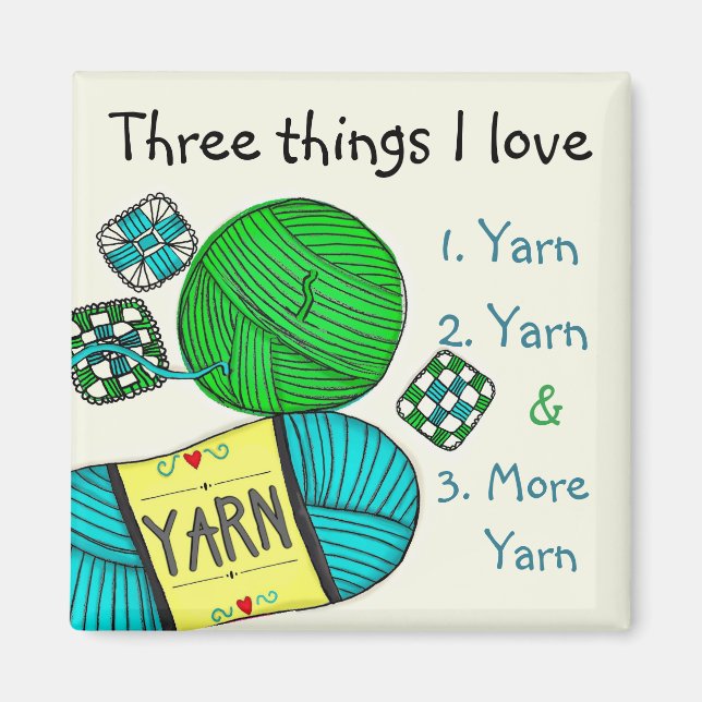 I Liebe Garn MAGNET (Vorne)