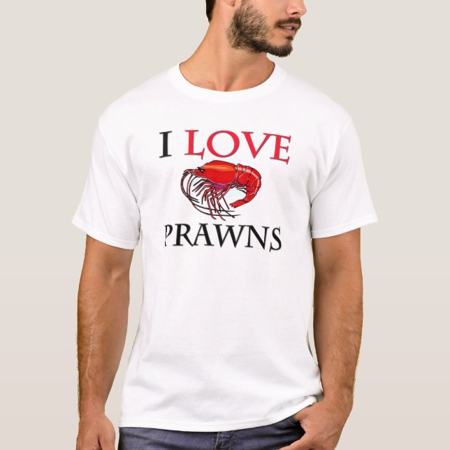I Liebe-Garnelen T-Shirt (Vorderseite)