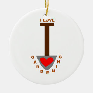 I Liebe Gartengarten Keramikornament