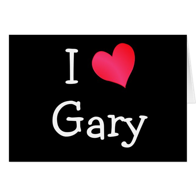 I Liebe Gary (Vorderseite (Horizontal))