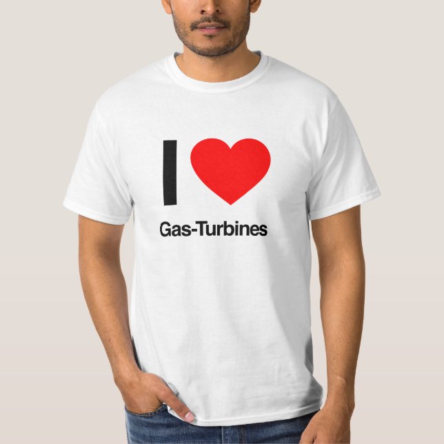 i Liebe Gasturbinen T-Shirt (Vorderseite)