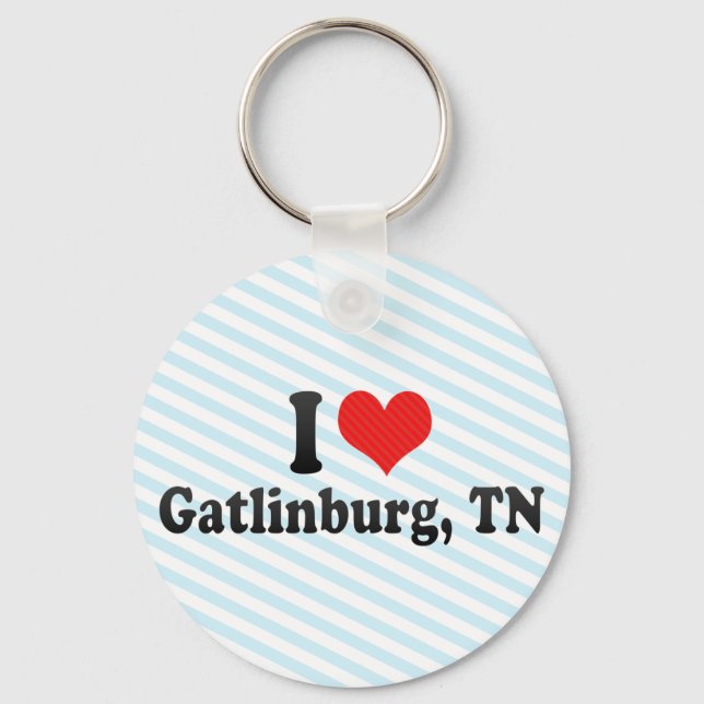 I Liebe Gatlinburg, TN Schlüsselanhänger (Vorderseite)