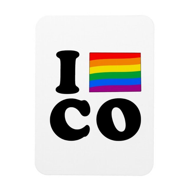 I LIEBE GAY COLORADO MAGNET (Vertikal)