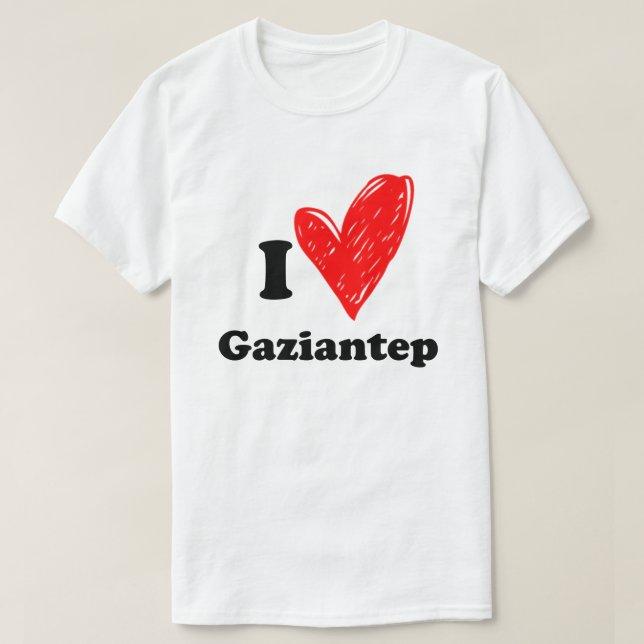 I Liebe Gaziantep T Shirt (Design vorne)