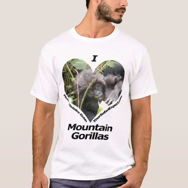 I Liebe-Gebirgsgorilla-T - Shirt (Vorderseite)