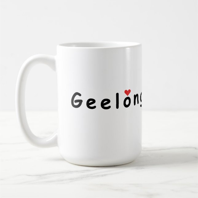 I Liebe Geelong Australia Kaffeetasse (Links)
