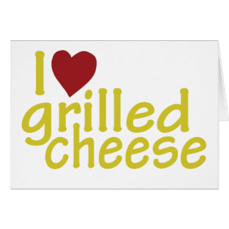 I Liebe gegrillter Käse