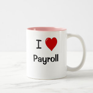 I Liebe-Gehaltsliste - GehaltsabrechnungsLieben Zweifarbige Tasse