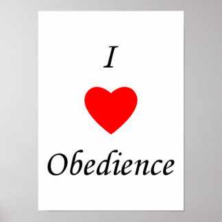 I Liebe Gehorsam Poster