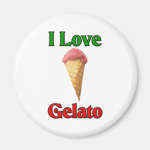 I Liebe Gelato (italienische Eiscreme) Magnet