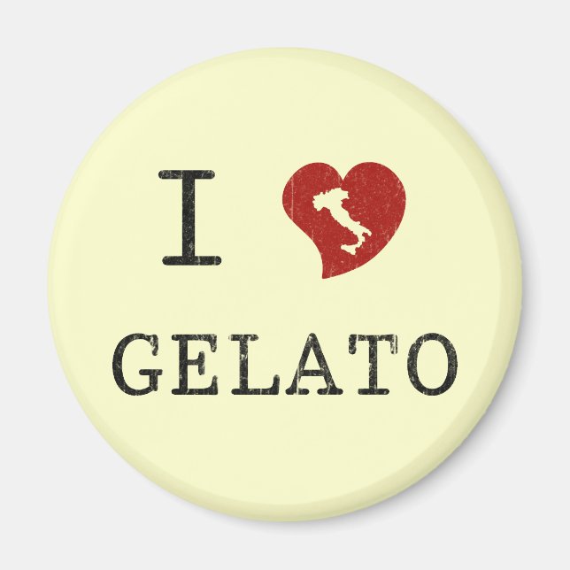 I Liebe Gelato Magnet (Vorne)