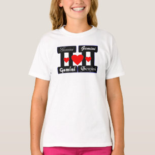 ♊😍 I Liebe Gemini-Zodiac Sign Jersey T-Shirt