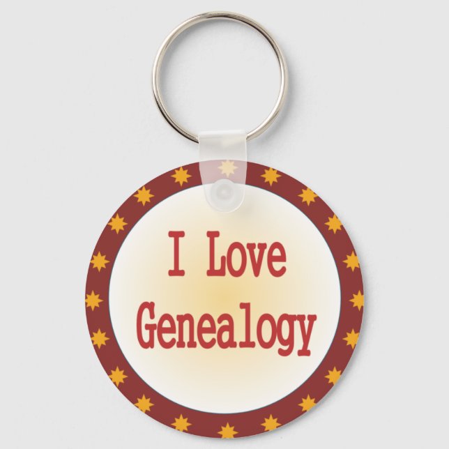 I Liebe Genealogie Schlüsselanhänger (Vorderseite)