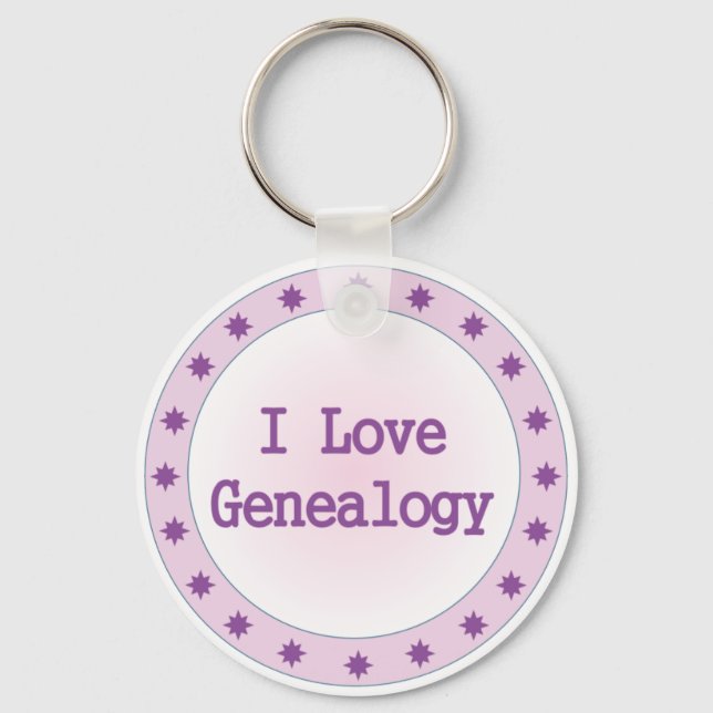 I Liebe Genealogie Schlüsselanhänger (Vorderseite)