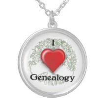 I Liebe Genealogische benutzerdefinierte Pendant-K