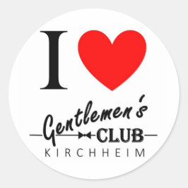 I Liebe Gentlemen's Club Sticker "Kirchheim"