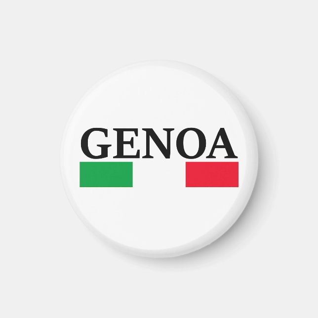 I Liebe Genua Magnet (Vorne)