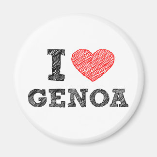 I Liebe Genua Magnet