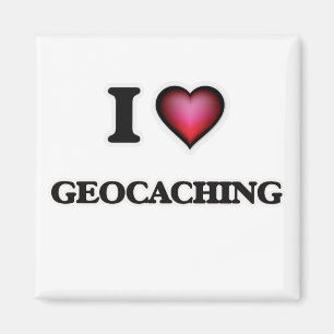 I Liebe Geocaching Magnet