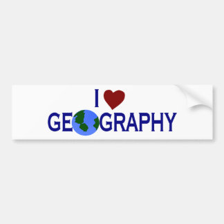 I Liebe-Geografie Autoaufkleber