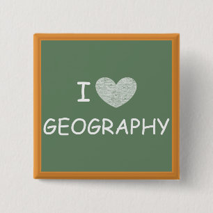 I Liebe-Geografie Button