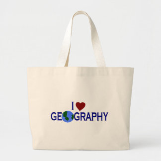 I Liebe-Geografie Jumbo Stoffbeutel