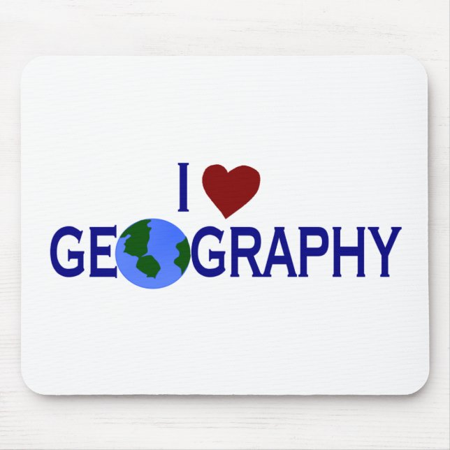 I Liebe-Geografie Mousepad (Vorne)